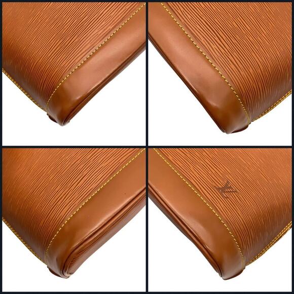 Louis Vuitton Epi Alma Brown Zipangu Gold Handbag W/ Padlock, Keys & Dustbag Y2K - Picture 8 of 16